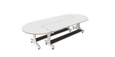 J-tafel dubbel 225 cm wit Tangara Groothandel voor de Kinderopvang Kinderdagverblijfinrichting